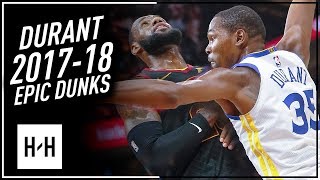 Kevin Durant ALL DUNKS from 2017-2018 NBA Season! CRAZY Compilation!