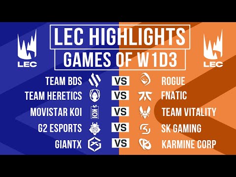 LEC Highlights ALL GAMES Week 1 Day 3 | LEC 2025 Winter Split