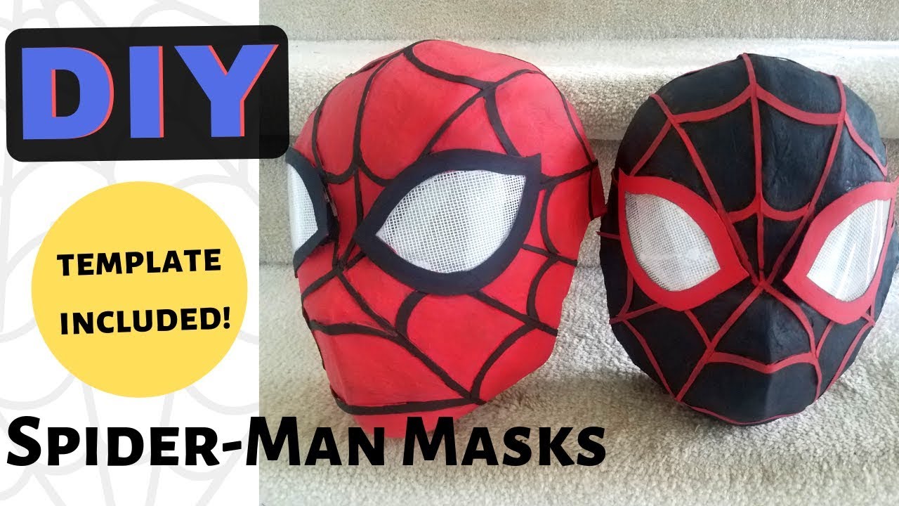 Spider Man Cardboard Mask Template