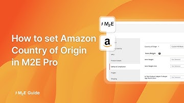 How to set Amazon Country of Origin (COO) in M2E Pro