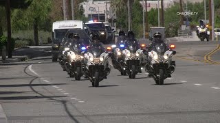 Funeral Procession For RPD Officer Killed In Off Duty Crash | Riverside