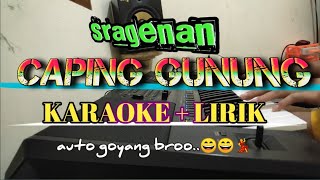 CAPING GUNUNG - GESANG - CAMPURSARI - KARAOKE - ELECTONE - YAMAHA PSR SX900