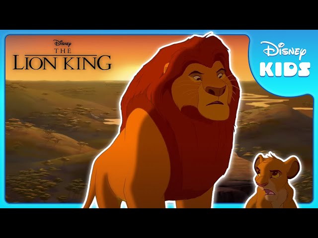 King Mufasa Teaches Simba How To Rule | The Lion King | Disney Kids class=
