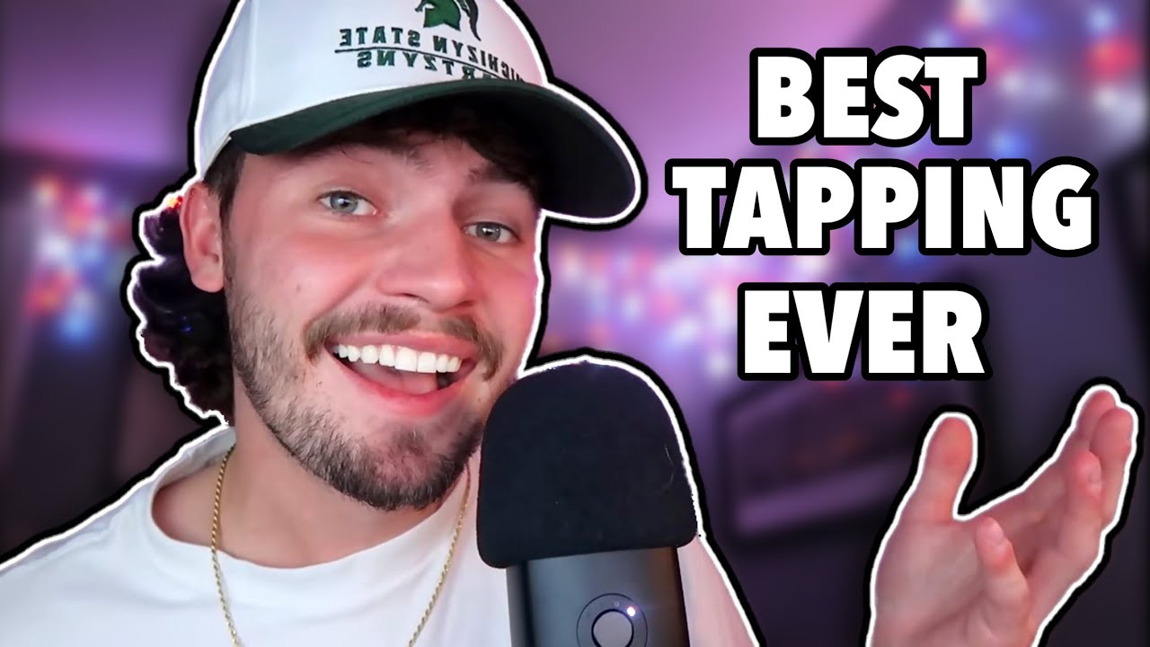 ASMR The Best Tapping Video Ever (mouth sounds, rambles, setting & breaking the pattern)