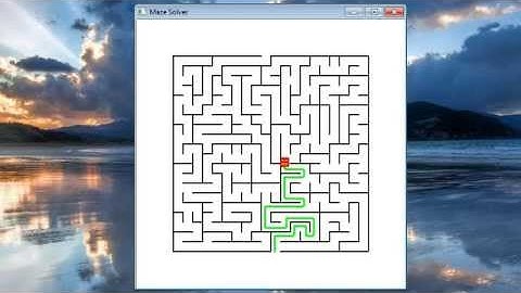 Maze solver with OpenCV