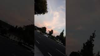 Red radiant clouds L.A.