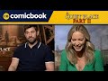 The Cast of 'A Quiet Place Part II' Interviews (John Krasinski and Emily Blunt)