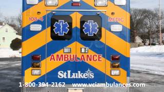 New Ambulance Delivery by VCI to St  Lukes Hospital 2013 AEV DR92 GMC G3500 13WC17202/03