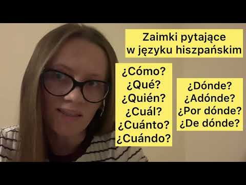 🇪🇸 HISZPAŃSKI, zaimki pytające w języku hiszpańskim