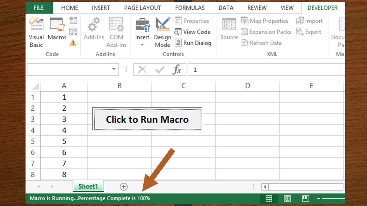 Vba To Show Progress On Status Bar For Macro Running Status