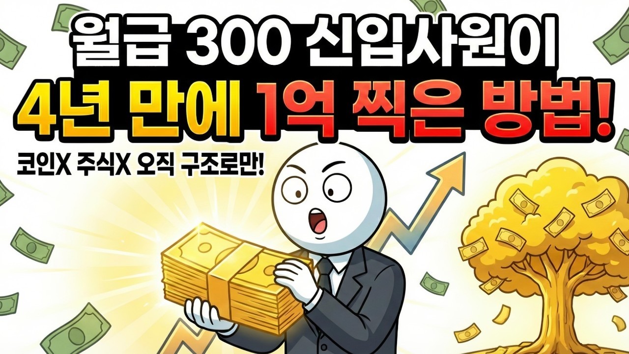 월급 300만 원으로 1억 모으는 가장 빠른 방법