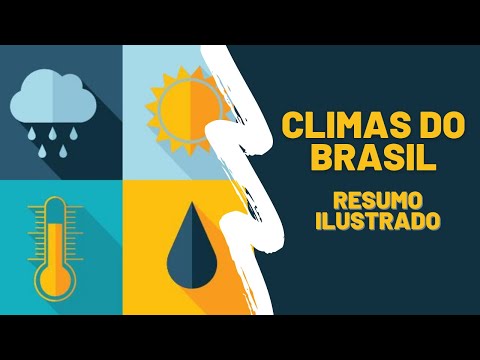 CLIMAS DO BRASIL - Resumo ilustrado sobre os principais tipos de climas do Brasil.