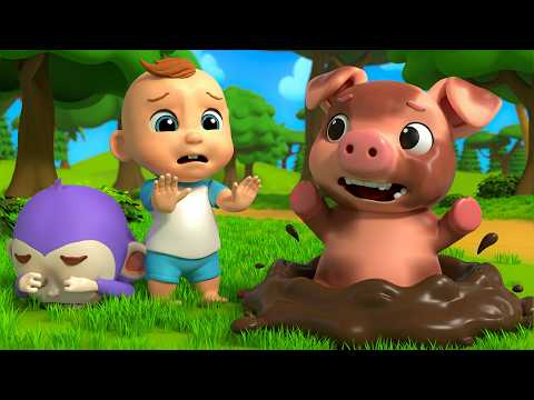 Colorful Safari Animals Play with Coco | Learning Animal Sounds Kids Songs & Nursery Musical Rhymes