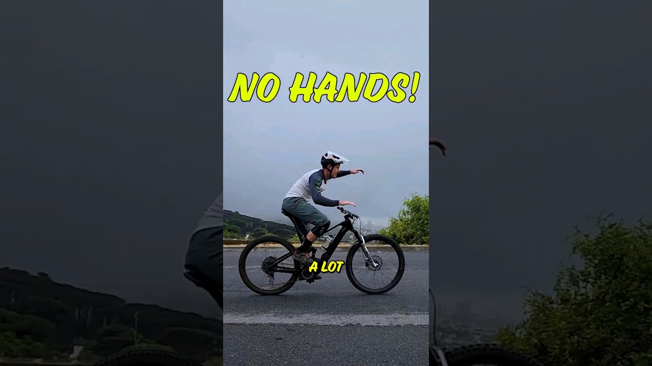 Ride with no hands on the Handlebars on your bike💥 #mtb #mountainbike #mtbskills #short #shortsvideo