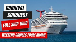 Carnival Conquest Full Tour 2024 | Weekend Cruises From Miami