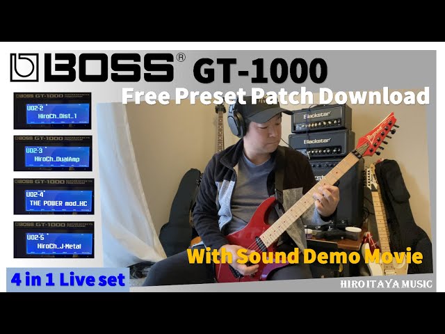 BOSS GT-1000 - FREE PRESET PATCH DOWNLOAD - [NO TALK] [Sound Demo