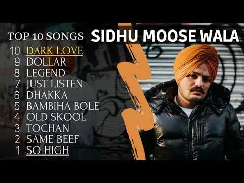 Sidhu MooseWala Top 10 Songs Collection JukeBox Records