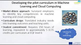 IO6   Distance Learning Methodology in Machine Learning and Cloud Computing Courses   Case Study Profile