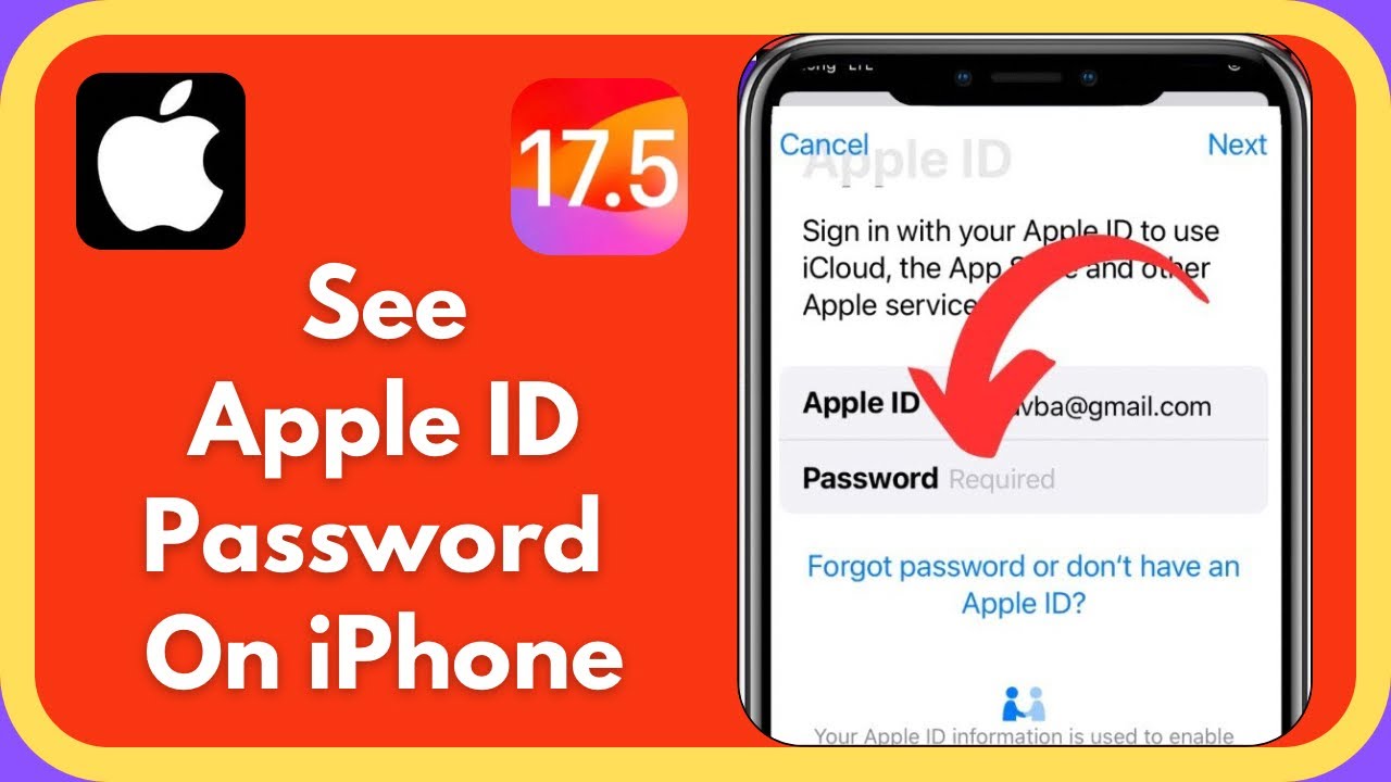 How To See Apple ID Password On IPhone YouTube How To See Apple ID Password On IPhone YouTube