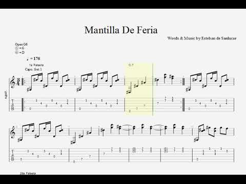 Sanlucar, E   Mantilla De Feria (GUITAR PRO)TAB FREE DOWNLOAD TOTURIAL