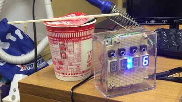 ラーメンタイマー/ディジタル砂時計(FPGA、AVRマイコン実現) 2020/4/4土