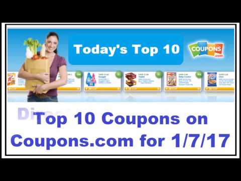 Top 10 Printable Coupons on Coupons.com 1/7/17