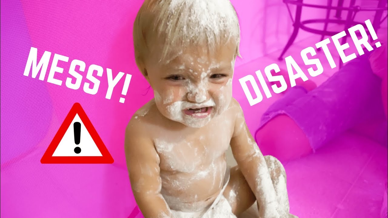 TWIN BABIES VS FLOUR OBSTACLE COURSE CHALLENGE!