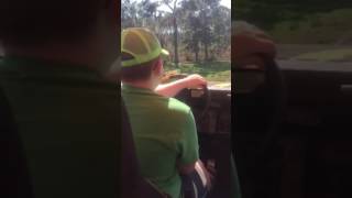 Boy drives biggest 4X4 passenger truck