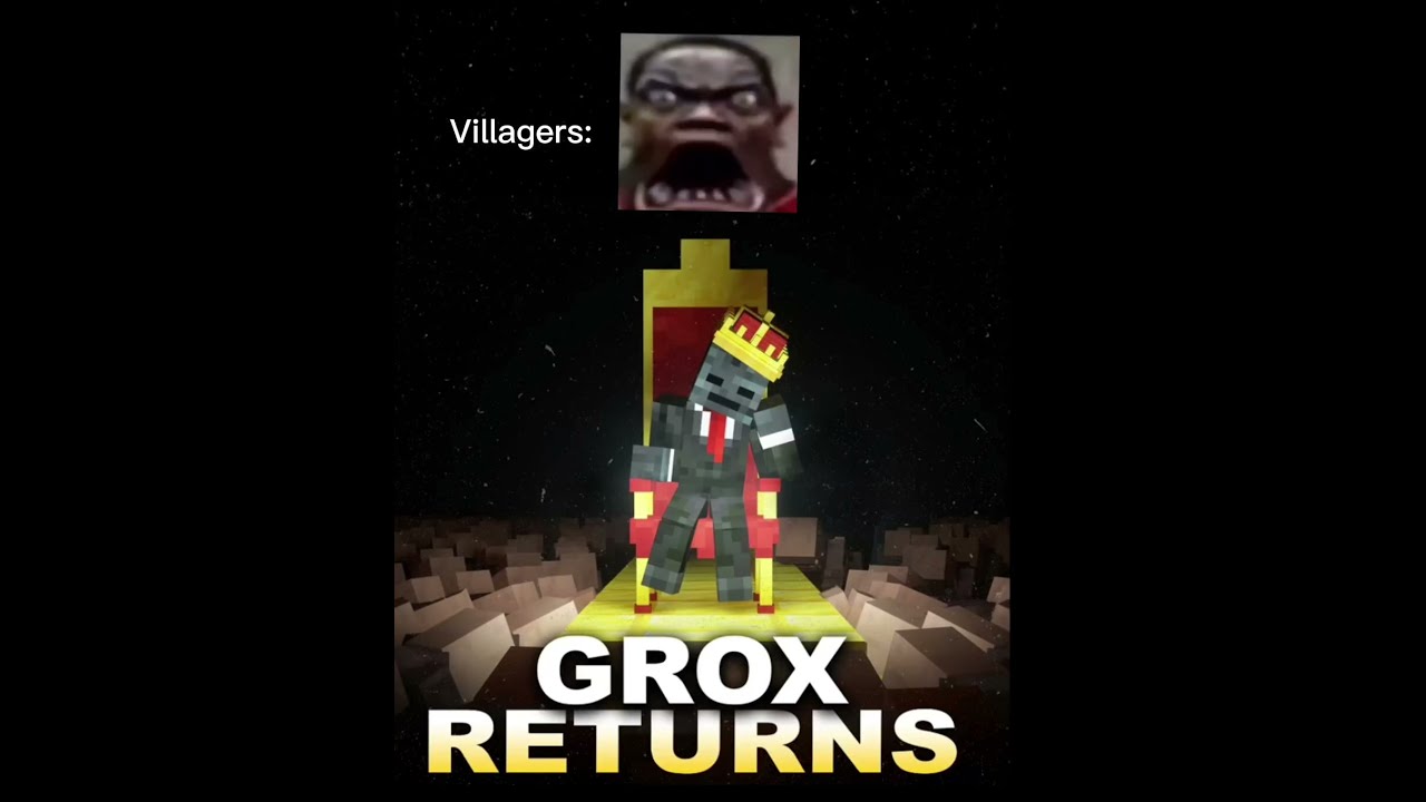  Grox Returns To Minecraft After 2 Years Villagers Viralvideo Memes