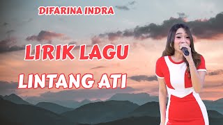 DIFARINA INDRA - LINTANG ATI | LIRIK LAGU