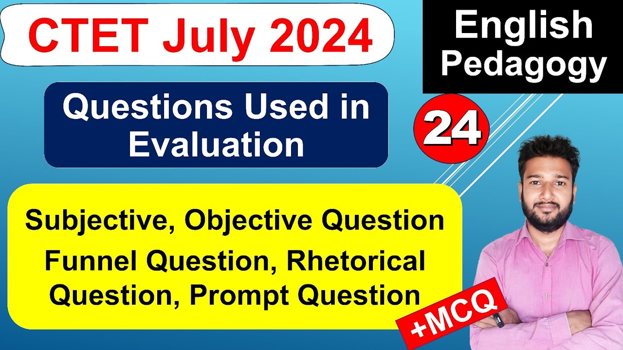 Ctet July 2024 English Pedagogy different types of questions ctet ...