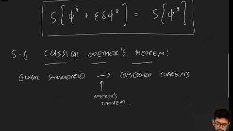 QFT2 Lecture 5a: Global symmetries and Noether
