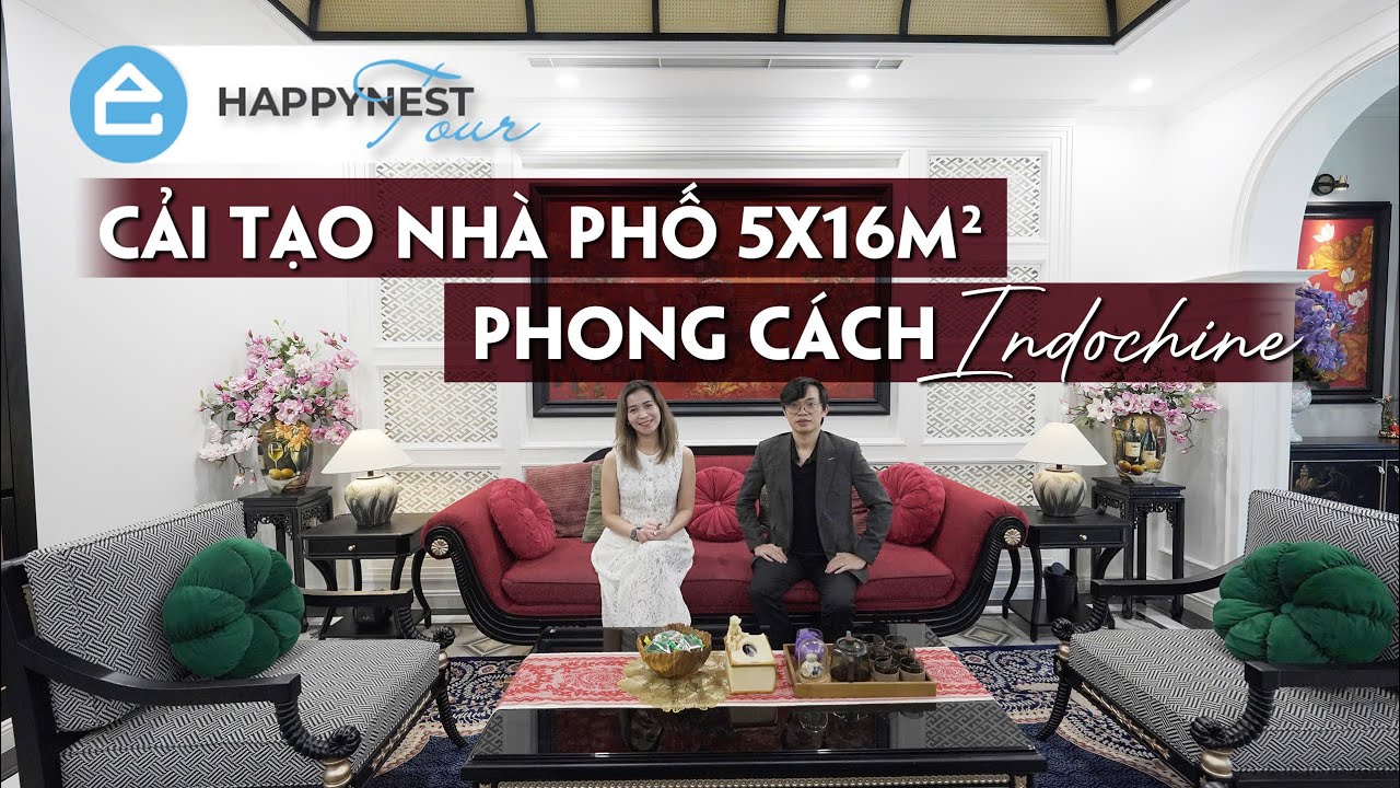 Cải Tạo Nhà Phố 5x16m Thần Kỳ: Biến Hóa Không Gian Indochine Sang Trọng