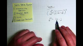 Math8A 10 4 Solving Radical Equations