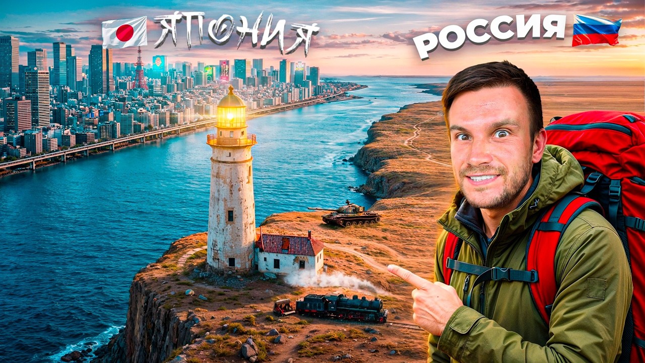 Ещё недавно это была Япония! А теперь здесь Россия. Еду на самый край Сахалина