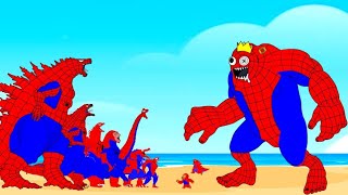 Evolution Of SPIDER GODZILLA'S vs SPIDER BLUE Rainbow Friends : Who Is The Strongest Monster ?