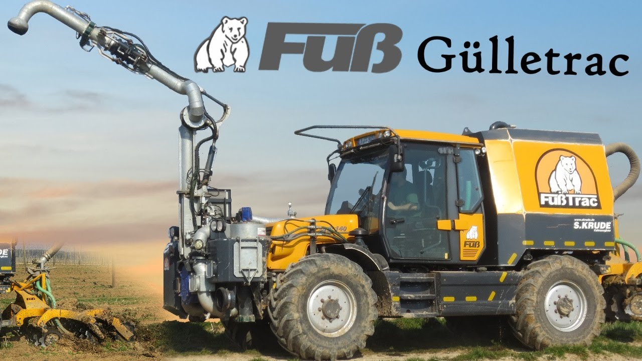 Fuß Gülleselbstfahrer - Biogas Gärreste ausbringen im Hopfengarten