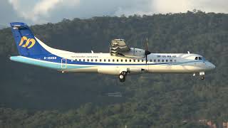 1019-12-12 華信航空Mandarin Airlines AE378 (B-16858) MZG(Penghu)-TSA(Taipei) Landing Rwy 10 (AT76)