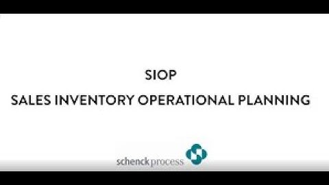 SchenckProcess: SIOP - Sales Inventory Operational Planning