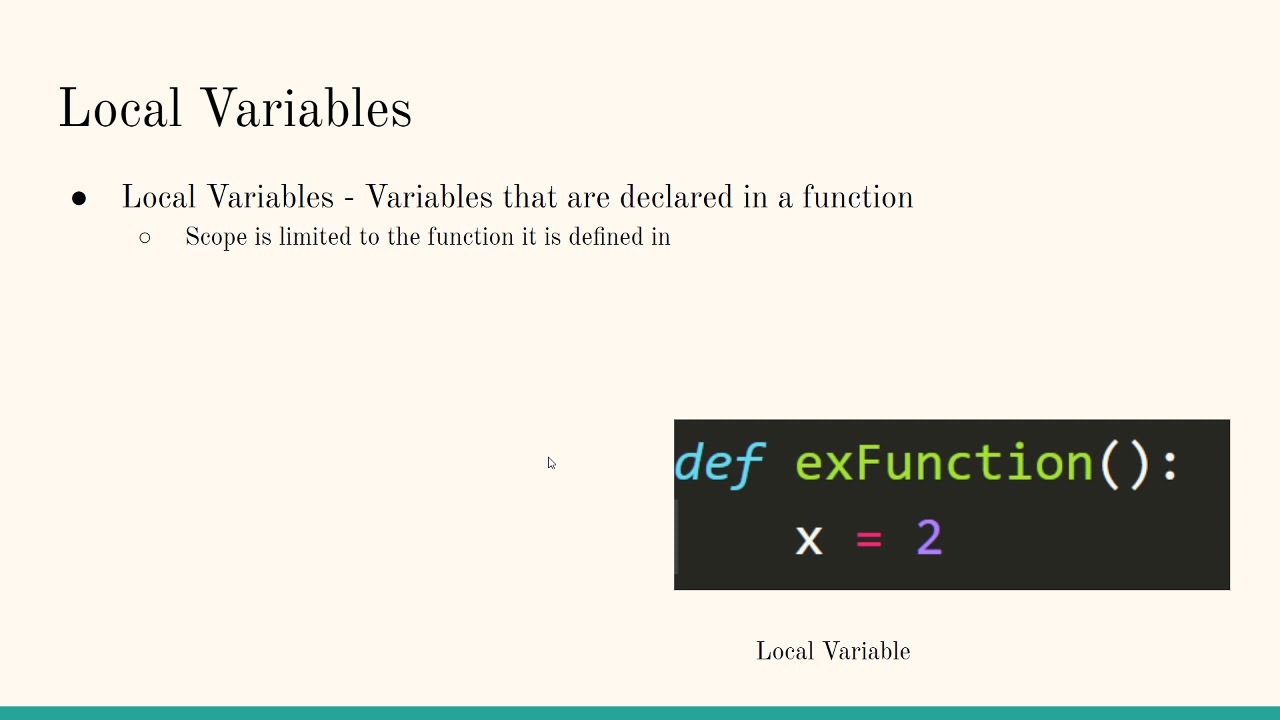 Intro to Python - Global Variables and Scope - YouTube