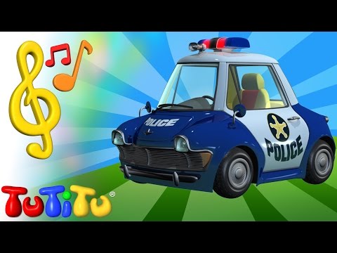 Canciones para niños en Inglés | Coche de policía | Aprender inglés para niños y bebés