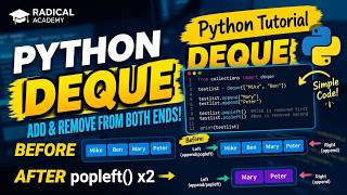 WHAT IS DEQUE IN PYTHON #pythonprogramming #deque #import 