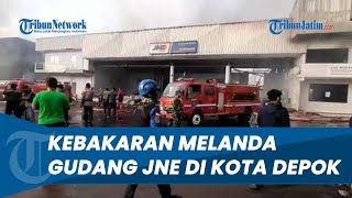 Insiden Kebakaran Melanda Gudang JNE di Kota Depok, Warga Sempat Mendengar Ledakan
