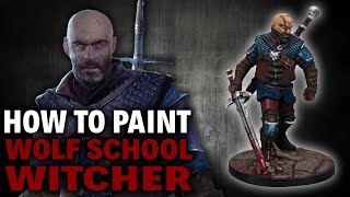 How to paint Wolf School Witcher (The Witcher: Old World boardgame)