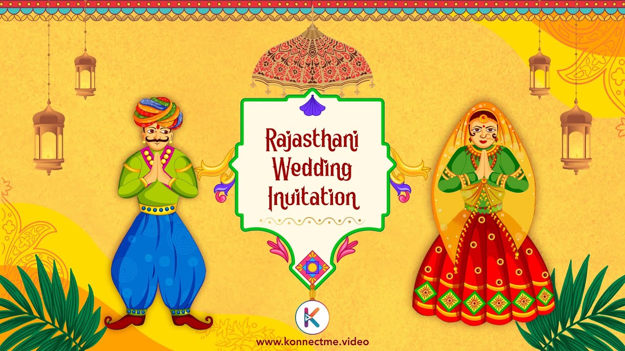 Rajasthani Wedding Invitation Video Marwadi Wedding Invitation Video