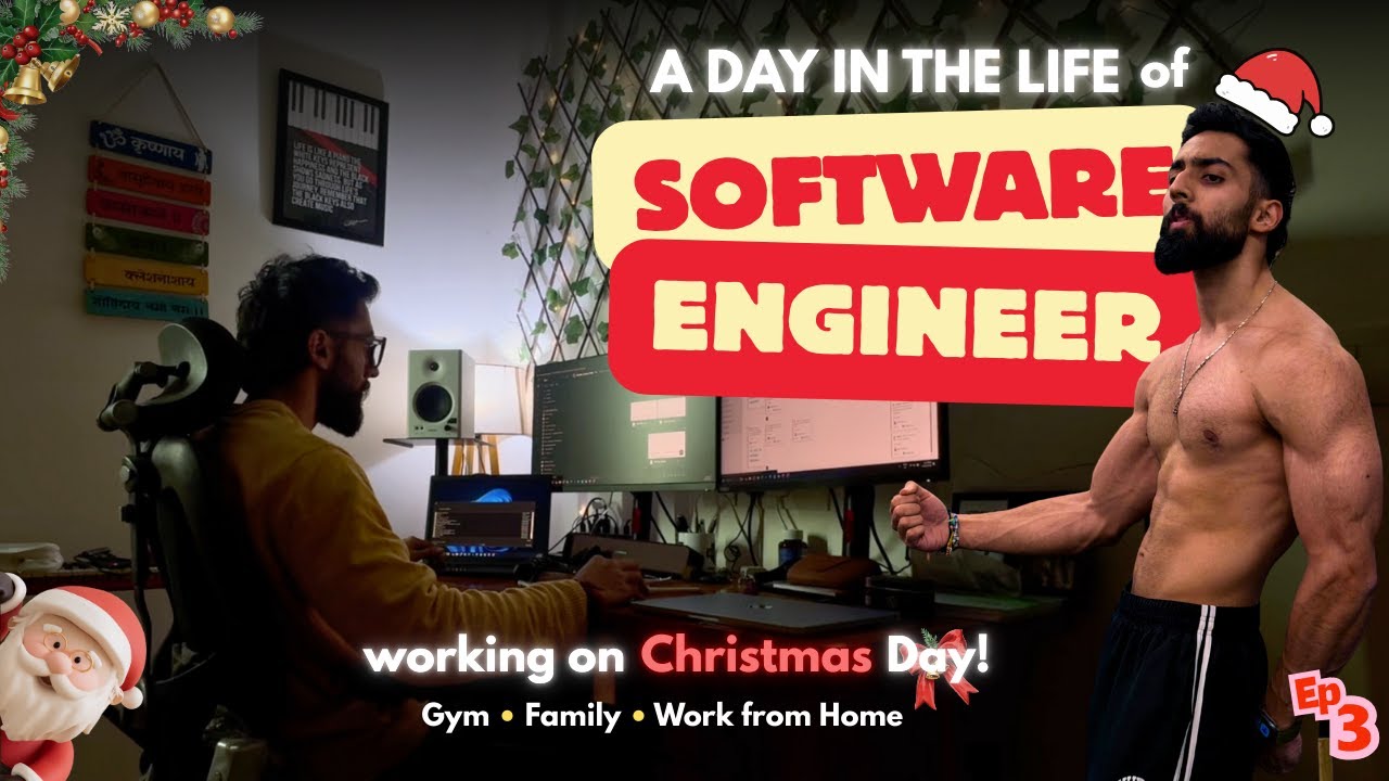 Day in the Life of a Software Engineer | Working on Christmas | Gym ...