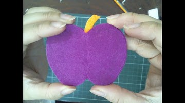 Cách làm quả táo bằng vải nỉ