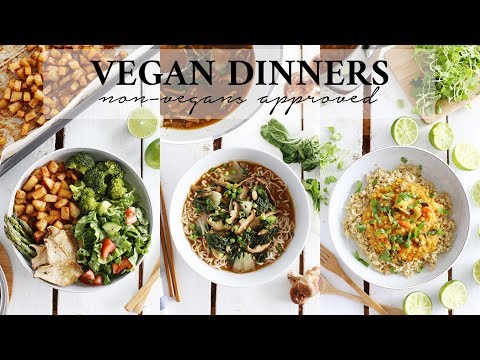 EASY + HEALTHY VEGAN DINNER IDEAS | Non-Vegan Husband Approved!