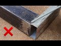 not many know, the easiest way to make a 90° angle square pipe with different sizes