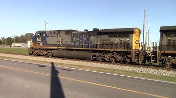 CSX F737-02 AH44CW/AC44CW With the Nice Horn Salutes as they pull an Empty Grain Train North